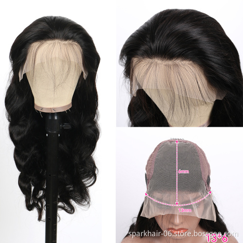 Wholesale Price Dropship Virgin Peruvian Human Hair Long Perruque Preplucked Lace Frontal Wig Body Wave 13x6 Lace Front Wigs